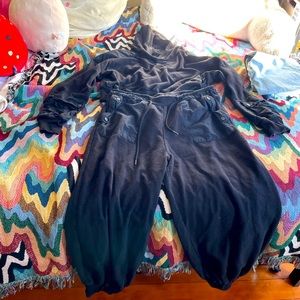 Black Free People “All The Way” Sweat Set